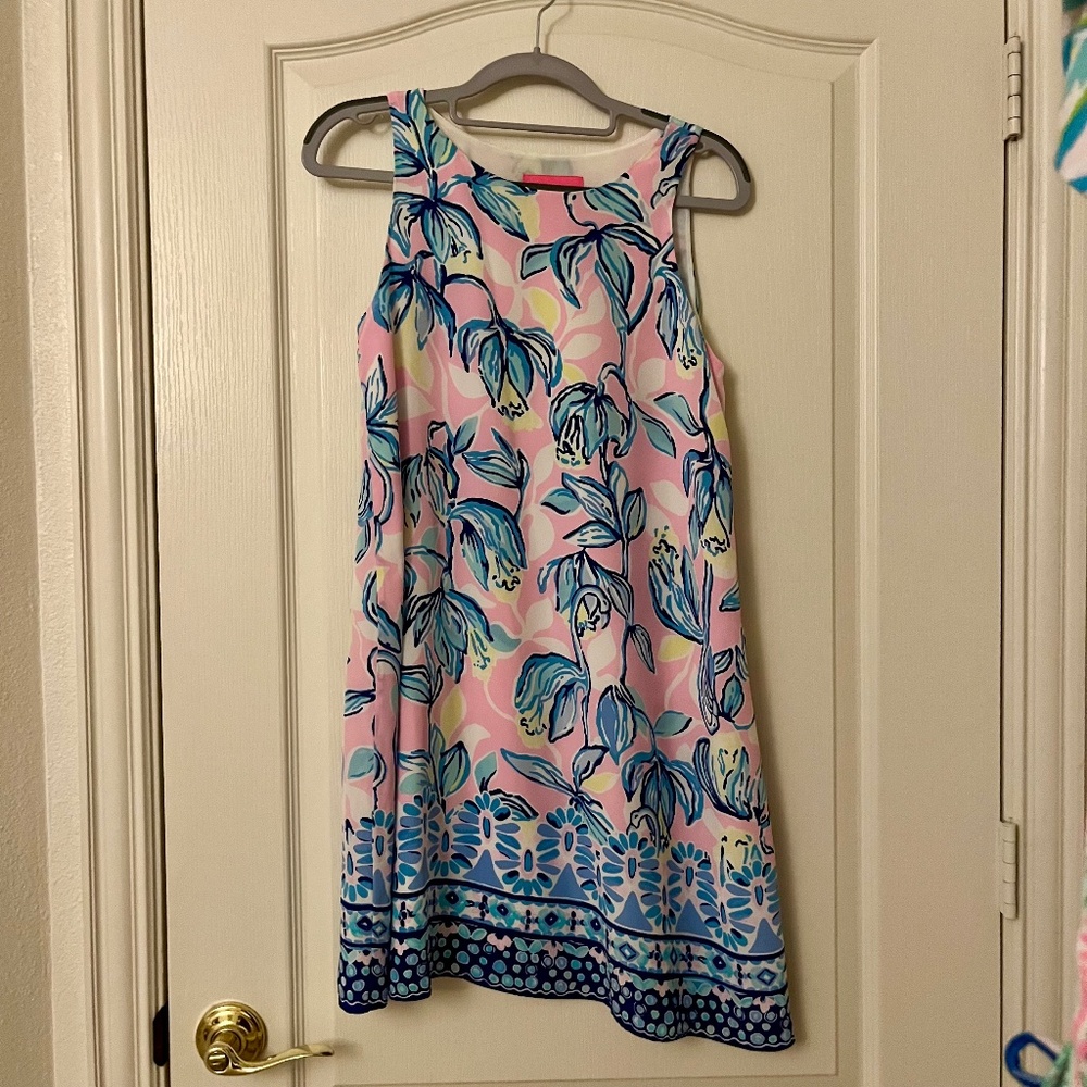 Lilly Pulitzer Jackie Silk Shift Dress, Sweet Pea